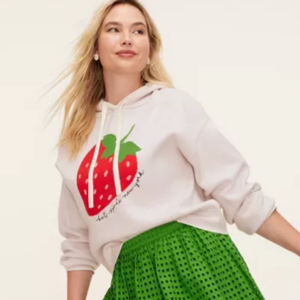 NWT Kate Spade X Target Hoodie Sweatshirt Strawberry XL women's NYC
